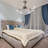 42'' Derice 4-Blade LED Crystal Chandelier Ceiling Fan with Remote Control and Light Kit Included