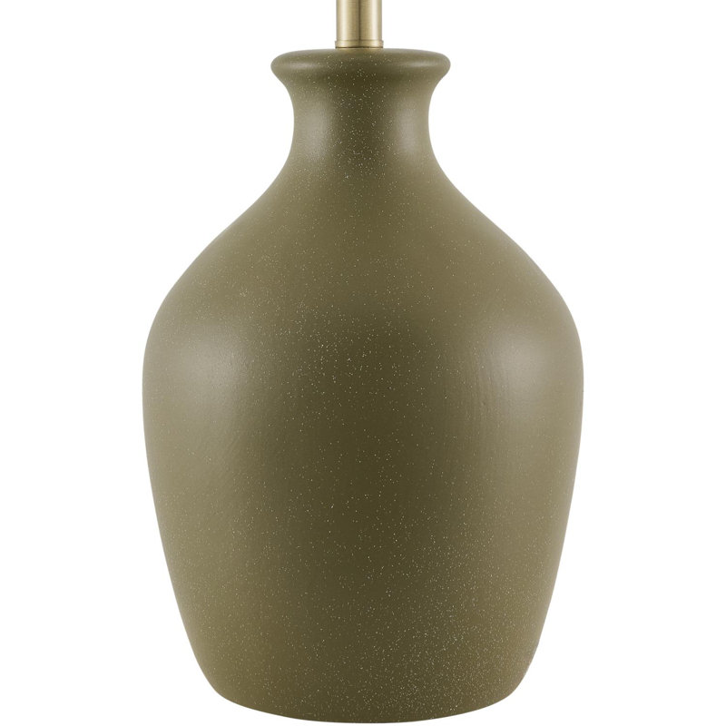 Cerria Table Lamp, Green, White