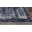 Tapis noir à poil long abstrait Gazella-2023557606