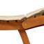 Chaise longue pliante avec coussin vidaXL 2 pièces en bois d'acacia massif beige-1689606427
