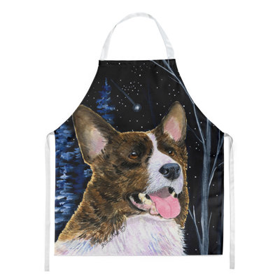 Tablier corgi starry night