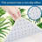 Green Tropical Leaf Kitchen Mats, Set of 2, for Kitchen & Bathroom