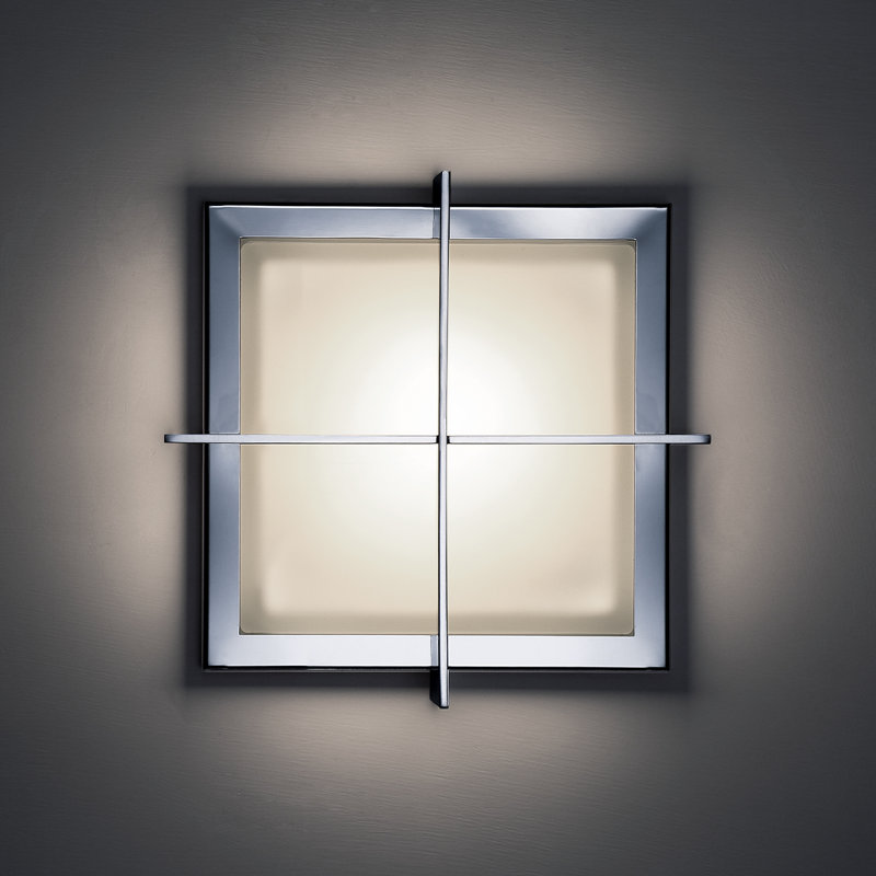 Razor 1 - Light LED Flush Mount, Stainless Steel, 3.25" H x 15.75" W x 15.75" D, 40 Watt