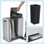 Stainless Steel 60 Liter Step-On Recycling Bin