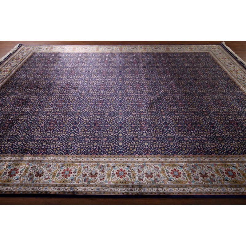 Tapis de salon bleu All-Over Floral