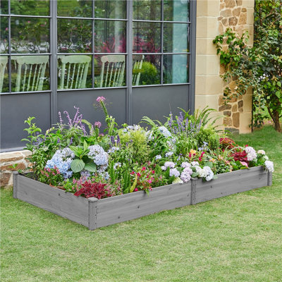 Boîte à fleurs surélevée en bois de sapin Cisbrough