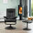 Oundle Swivel Based Based Recliner and Footstool - Cream-1357807777