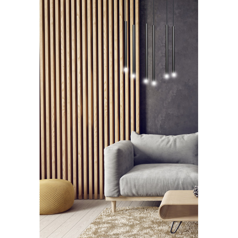 Anna-Leigh 6 - Light Cluster Pendant, Black