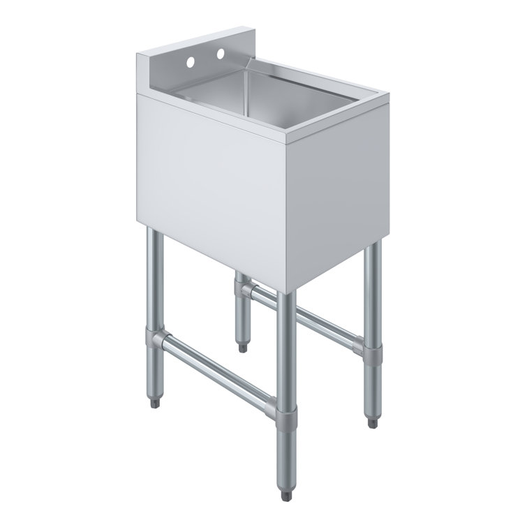 14.5 In. X 19 In. One Compartment Underbar Sink