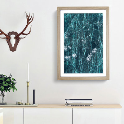 A Frozen Lake in Abstract - Framed Print