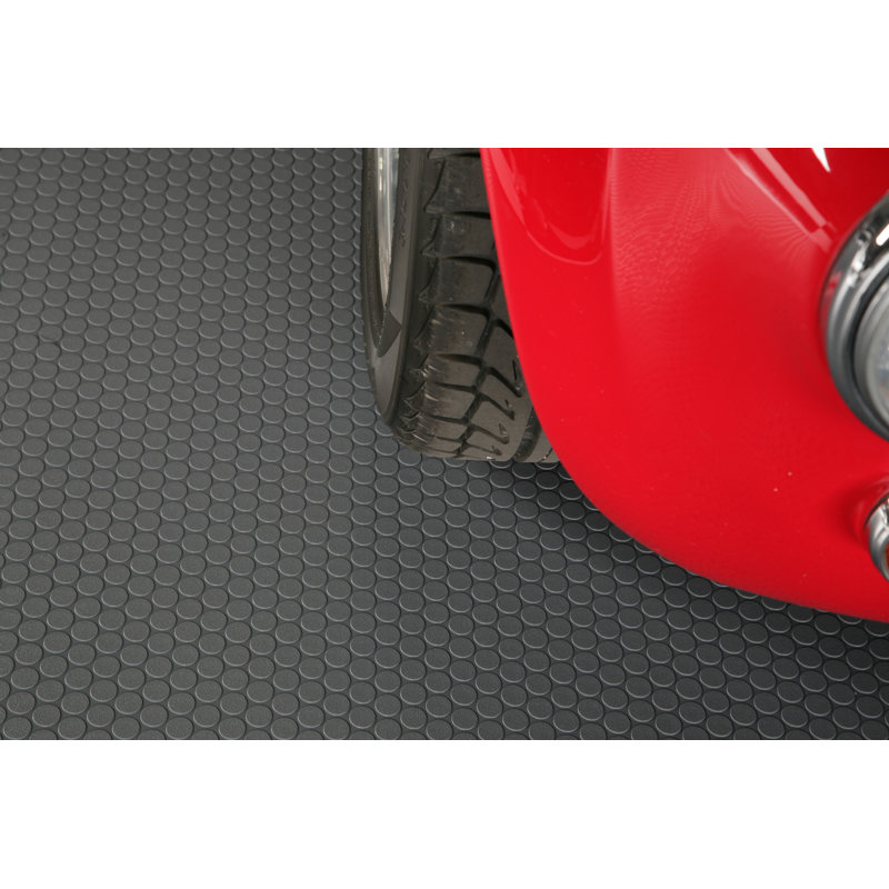Small Coin Trailer Flooring Roll, Slate Grey, 0.095" H X 102" W x 120" L