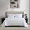 Vera Wang Cotton Voile Solid White Quilt Set