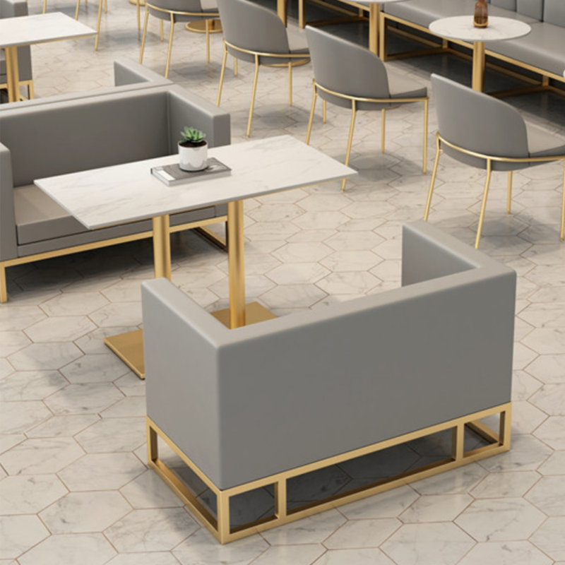 Banc rembourré en similicuir Western