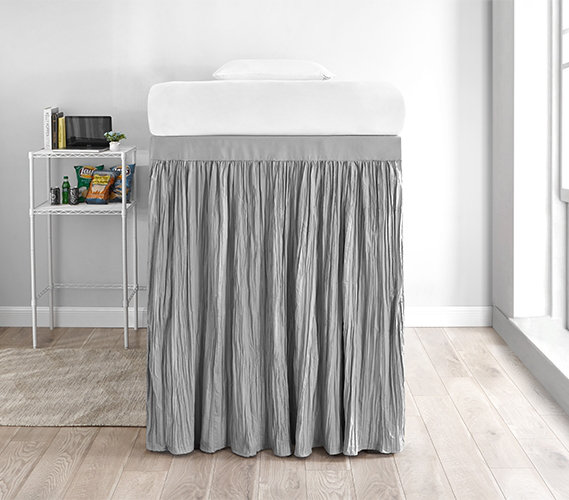 Jupe de lit 60 po Crinkle, Alliage