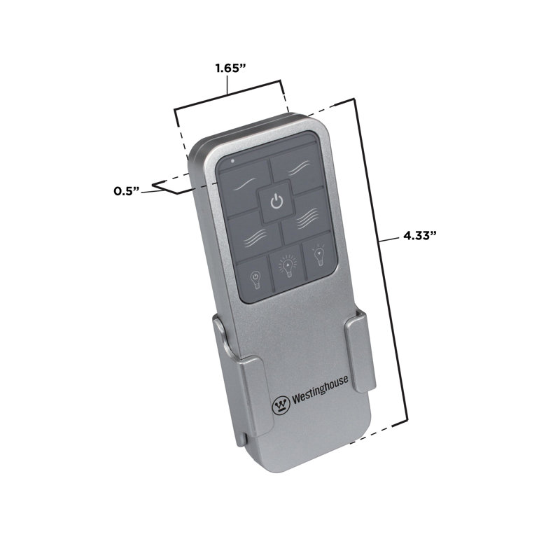 Westinghouse Lighting Ceiling Fan And Light Remote Control With Backlit Display