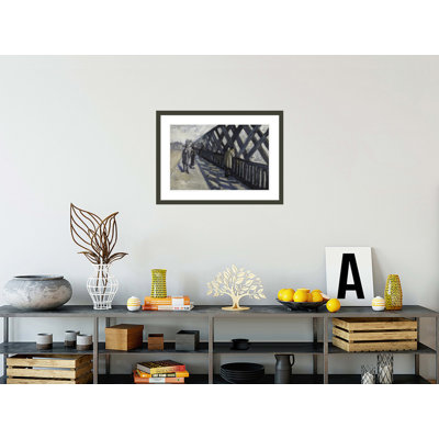 Etude pour Le Pont de l'Europe" (Study for "Le Pont de l'Europe")" by Gustave Caillebotte - Framed Giclee Print