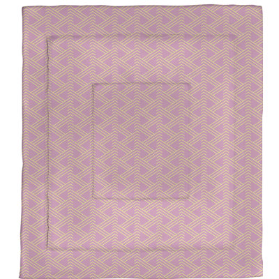 Édredon simple réversible en microfibre à motif Zig Zag