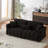 80''chenille fabric sofa with pillow-1126643204