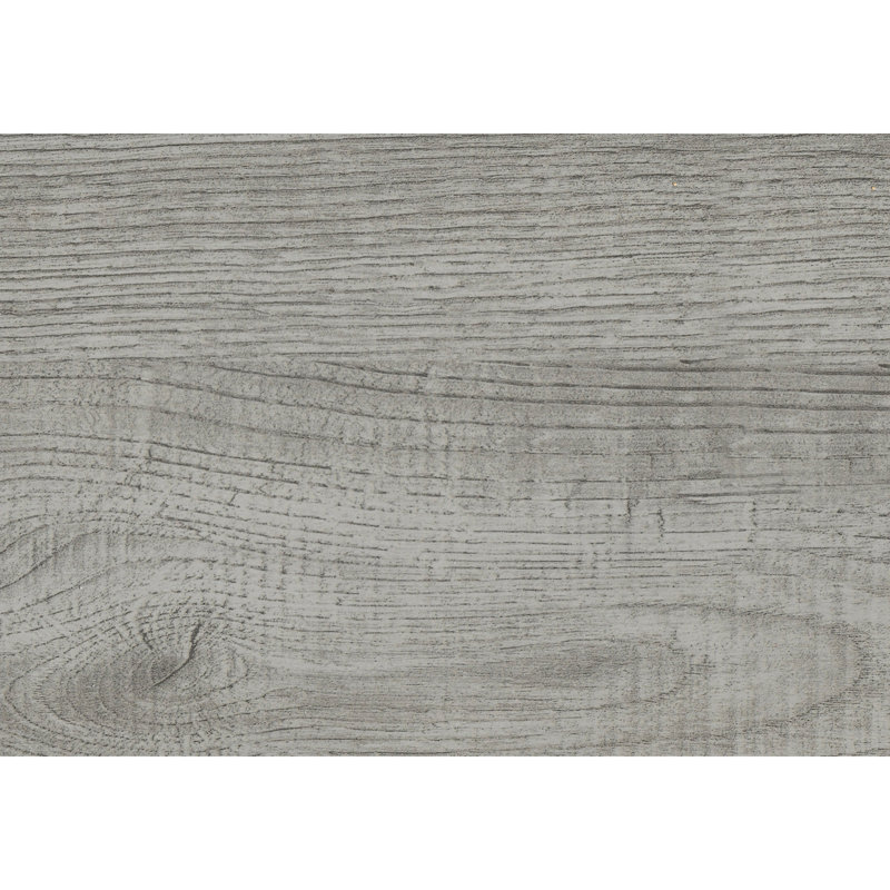 Table d'appoint contemporaine en stratifié gris - Structure étroite avec support en métal noir