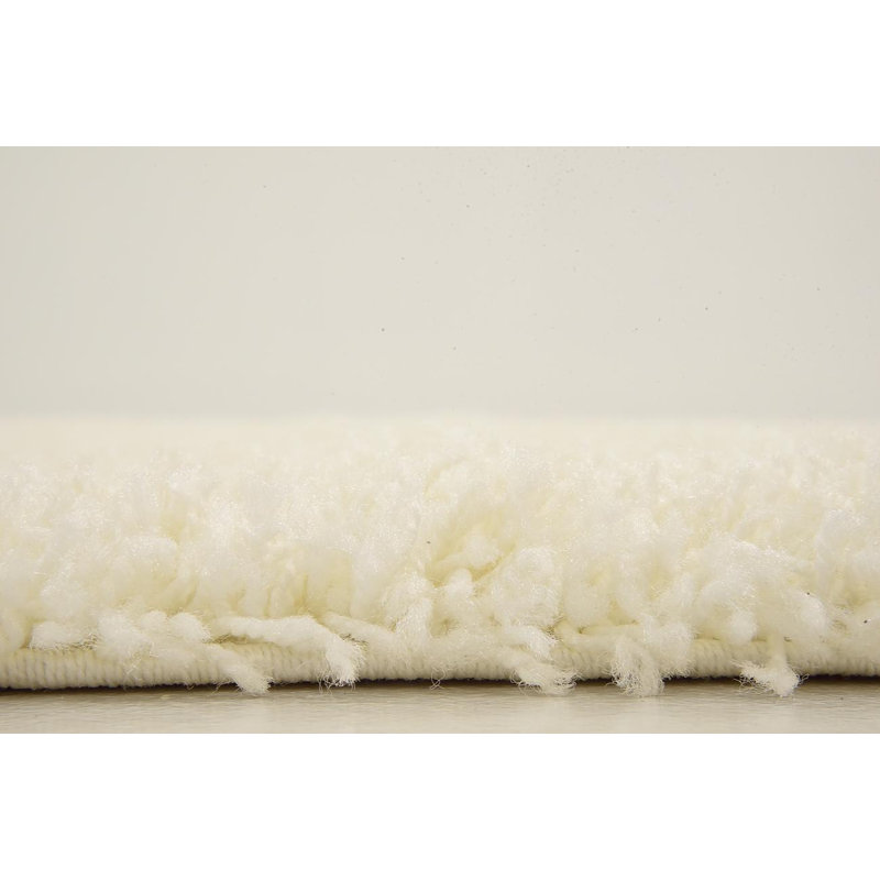 Tapis noir de jais Santoshi, Snow White, Rectangle 10' x 14'1"