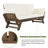 51" Wood Adjustable Outdoor Patio Daybed Sofa-1267800674-1267800672