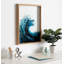 Vague encadrée, art mural en verre