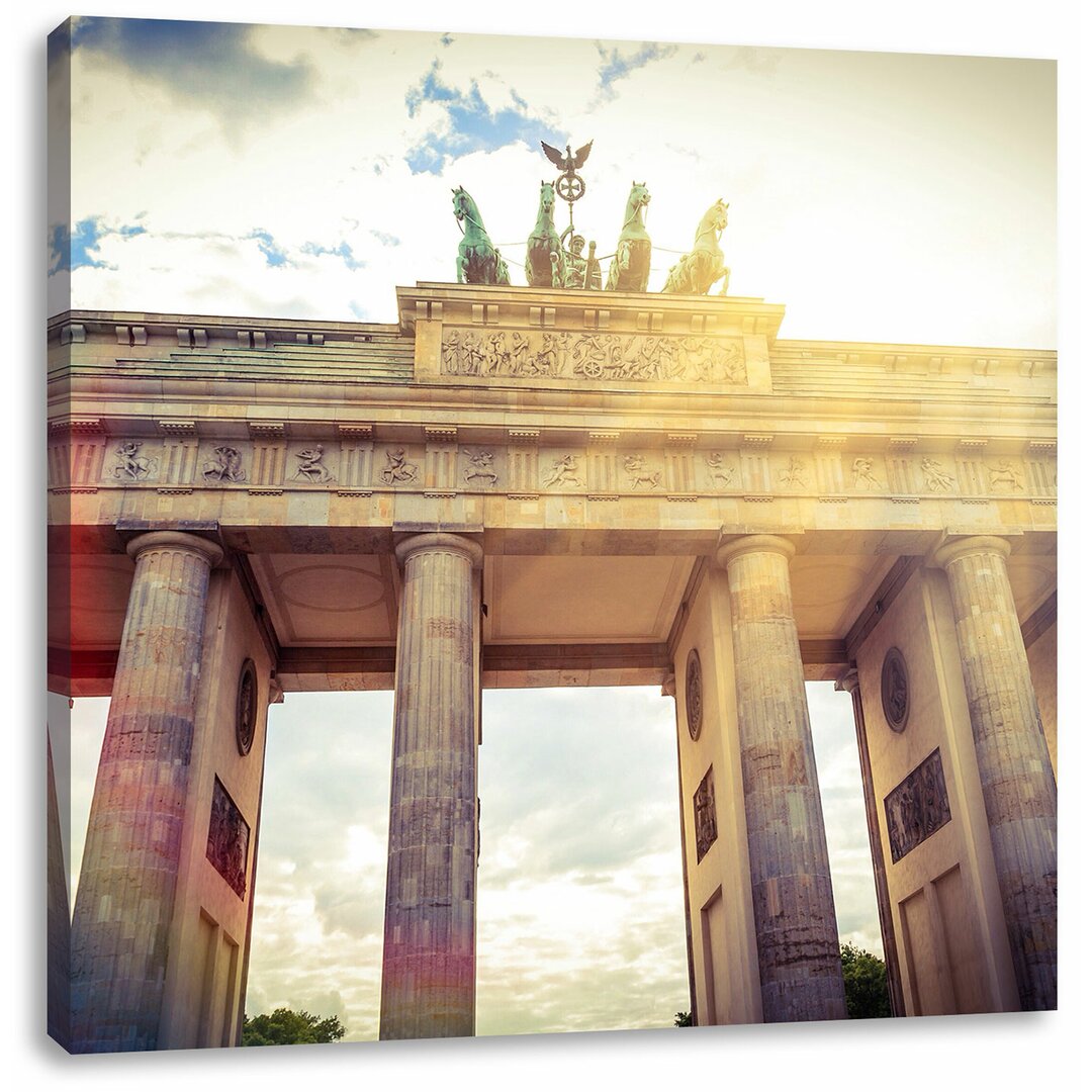 Leinwandbild Schönes Brandenburger Tor in Berlin