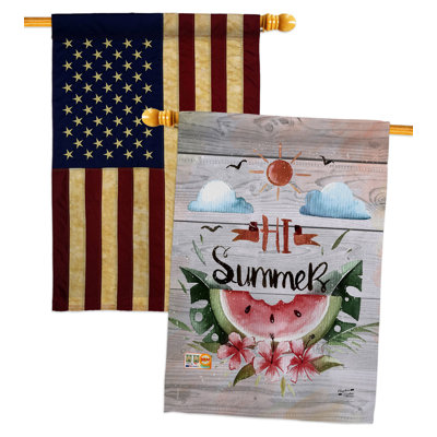Double Sided 40'' H x 28'' W Polyester House Flag