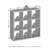 Furinno Cubic Open Back Multipurpose Clothing & Closet Storage Organizer Shelf, 9-Cube-552124374