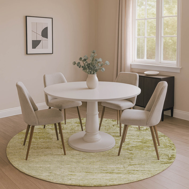 Premium Machine Washable Jakiyra AMF1901 Modern Rug, Round 8'