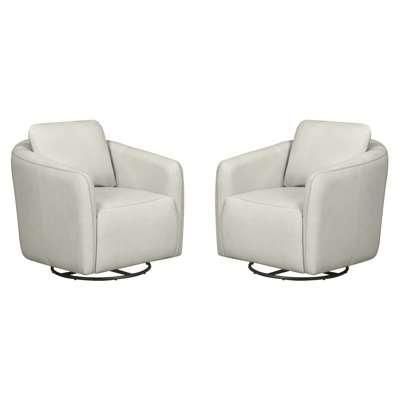 Ensemble de deux fauteuils pivotants à bascule