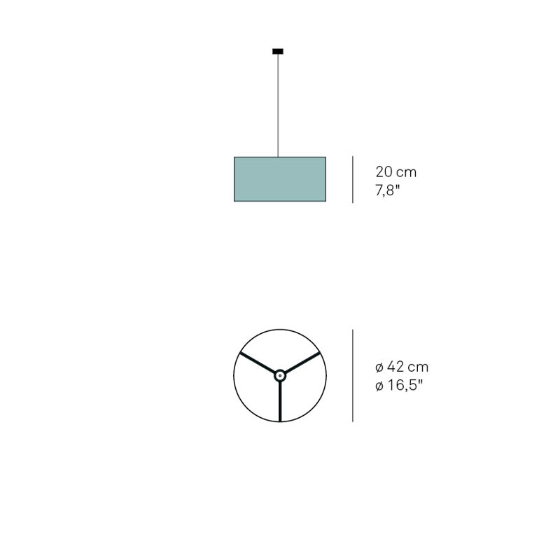 Gea 1 - Light Pendant, 7.8" H x 16.5" W x 16.5" D, Yellow, E26 Base