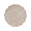 Outdoor/Indoor Lightweight Concrete Side Table,Travertine Finish