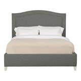 Caroline/Casey Queen Upholstered Low Profile Panel Bed