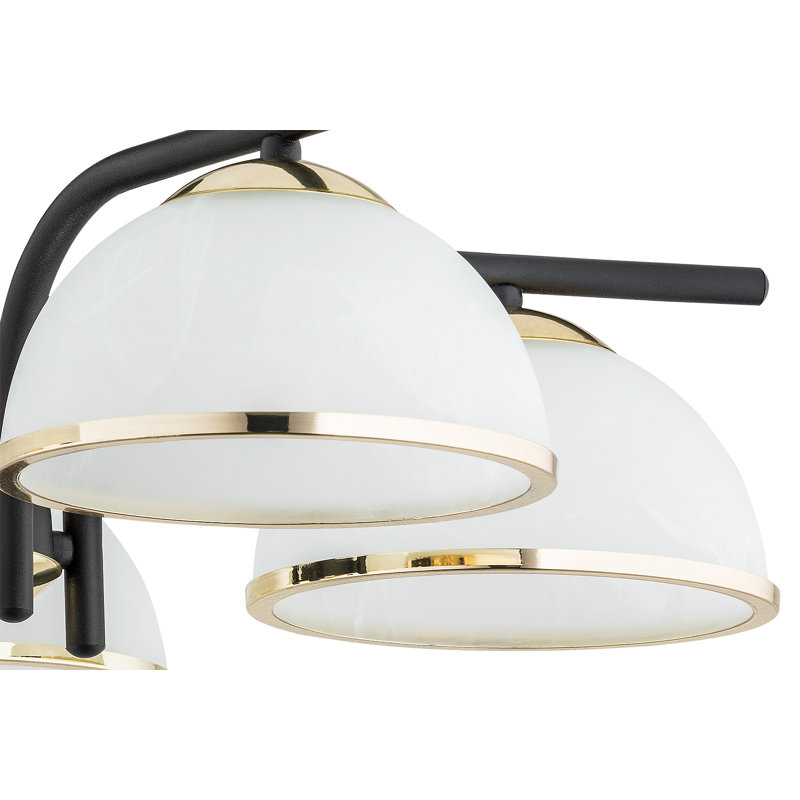 Diaz 5 - Light Shaded Chandelier, Gold