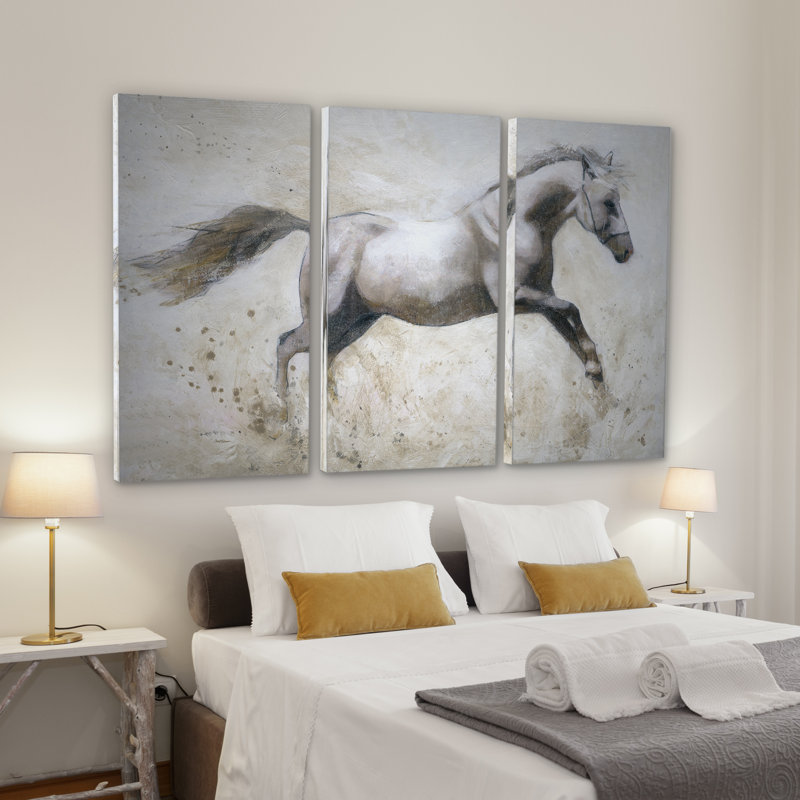 Gallop-multi-pièces sur toile tendue, H 24 po x l 36 po x P 1,5 po