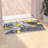 Sioar Yellow and Gray Modern Abstract Pattern Area Rug-1268137301