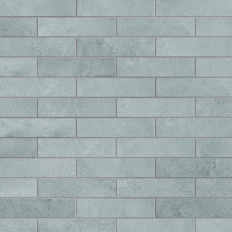 Atlas Brick 2-3/8 In. X 9-3/4 In. Porcelain Floor And Wall Tile, Gray