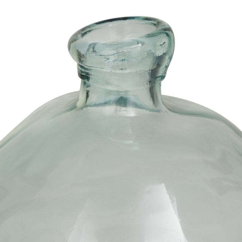 Vase décoratif en verre recyclé fabriqué à la main Gilman