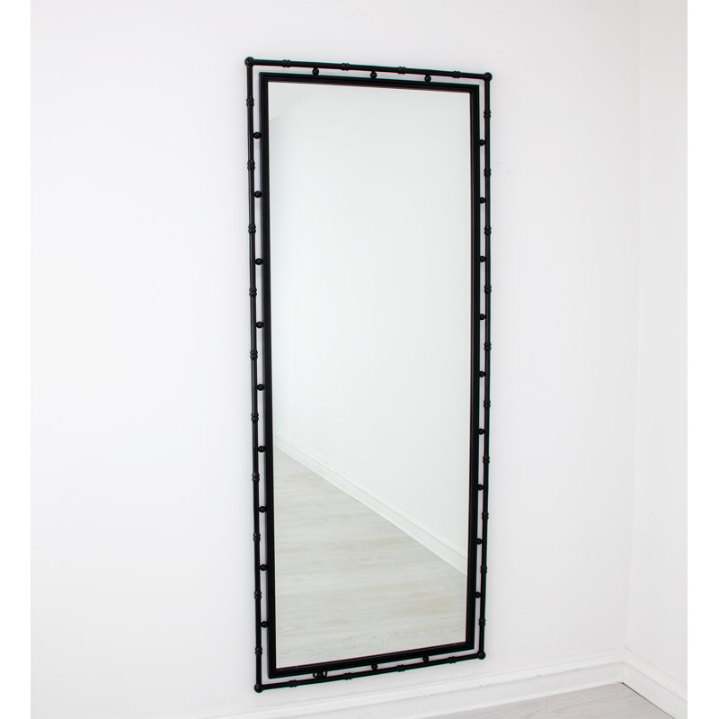 Jamison Rectangle Iron Mirror, Matte Black
