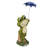 27"H Smiling Frog with Purple Umbrella Statue