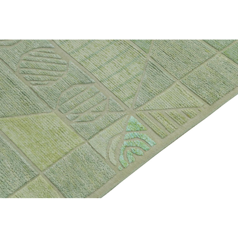 Scandinavian Wool Geometric Area Rug, Rectangle 14' x 20'