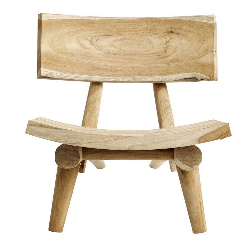 Solid + Manufactured Wood Accent Stool