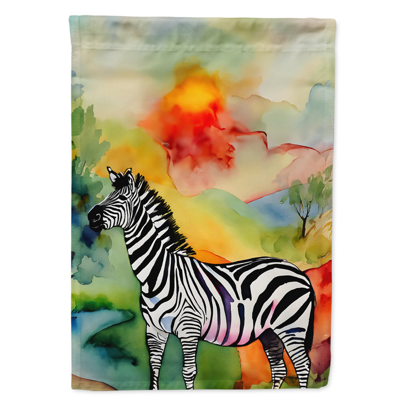 Drapeau de jardin zèbre