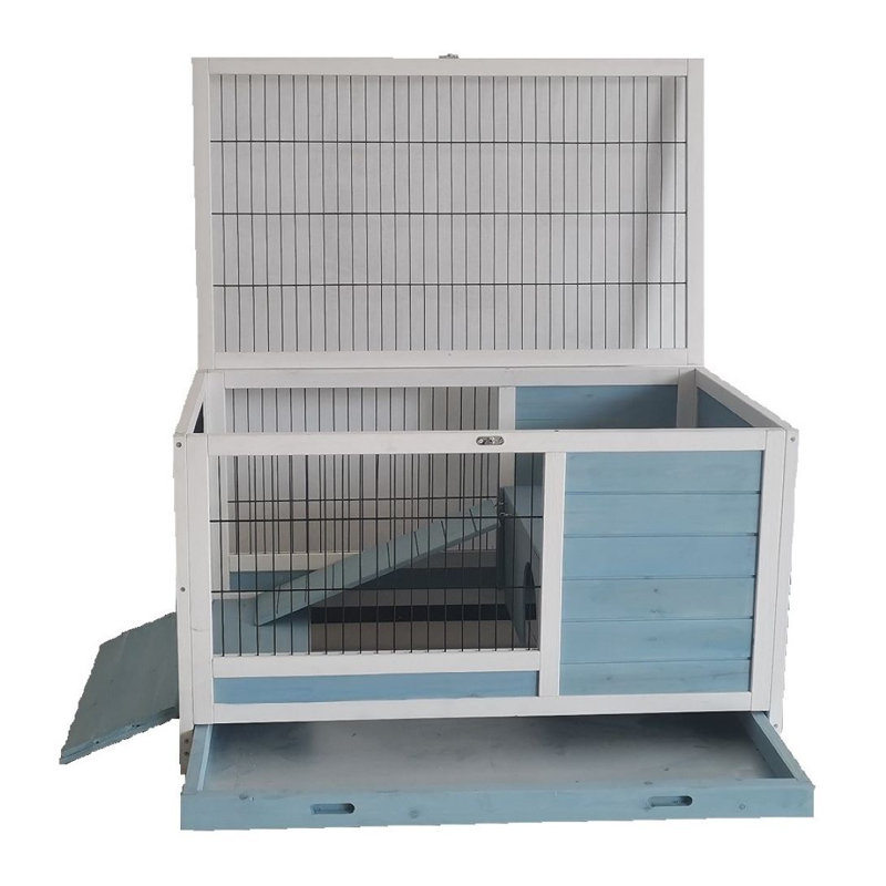 Rugged Ranch Bunny Shack Small Animal Hutch for Rabbit, Guinea Pig, Turtle & More