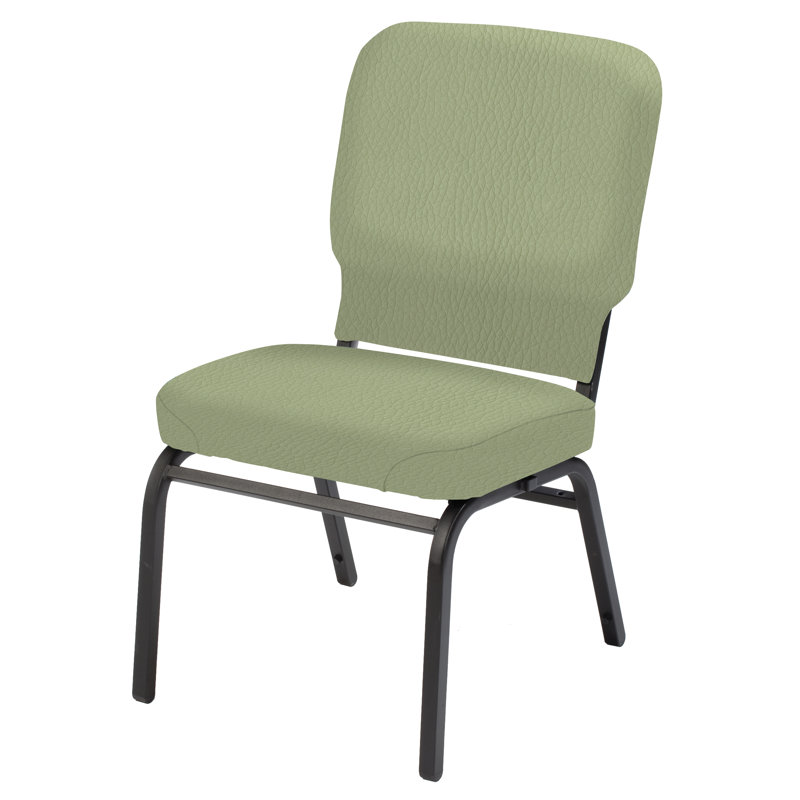 Chaise empilable surdimensionnée sans accoudoirs, Rouge à lèvres, Noir