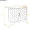 Armoire d'appoint 40 po avec attrait rétro, 1 tablette réglable, construction solide, fini bleu antique-1050299748