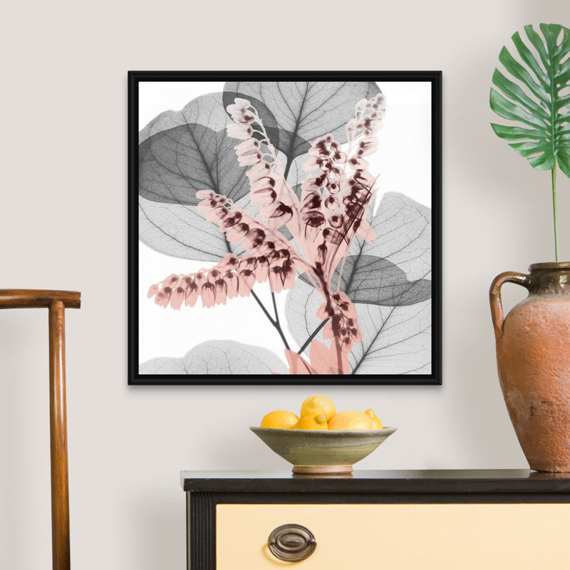 Reproduction d’art sur toile, "blush blush 1" par Albert Koetsier, Cadre noir, H 26 po x l 26 po x P 1,75 po