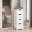 Armoire de rangement moderne peinte aux rayons UV avec tiroirs spacieux, durable et assemblée sans effort pour une organisation optimale