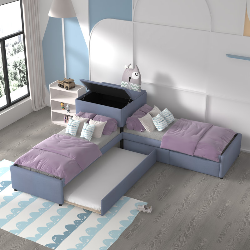 Lit plateforme simple avec rangement